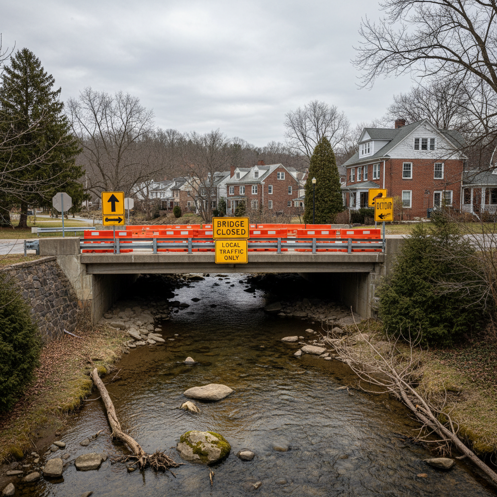 Elm Street Bridge Closed for Emergency Repairs